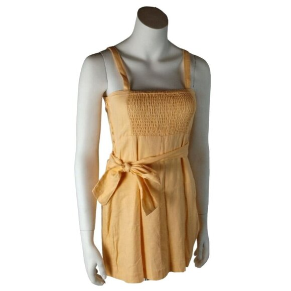 GB Dresses & Skirts - GB Misses 14 Ocean Drive Melon Tie Front Linen Blend Wrap Dress New with Tags